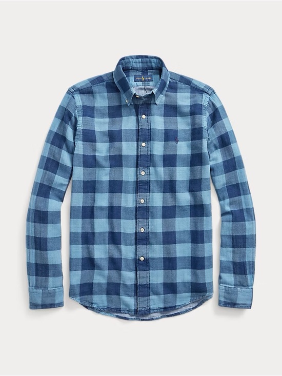 Polo Ralph Lauren Other - Polo by Ralph Lauren Men’s Blue Classic Fit Plaid Double Faced Shirt sz L